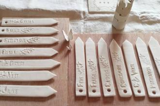 Fabrication d'étiquettes en céramique pour plantes