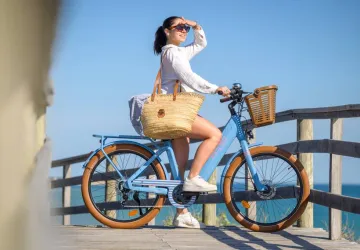 Vélo bleu ile d'oléron