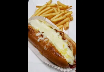 Hot dog gratiiné