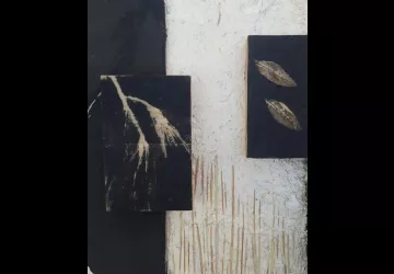 « Les pierres tombent, les feuilles pleurent » - création artistique de Carole Marchais_Le Grand-Village-Plage